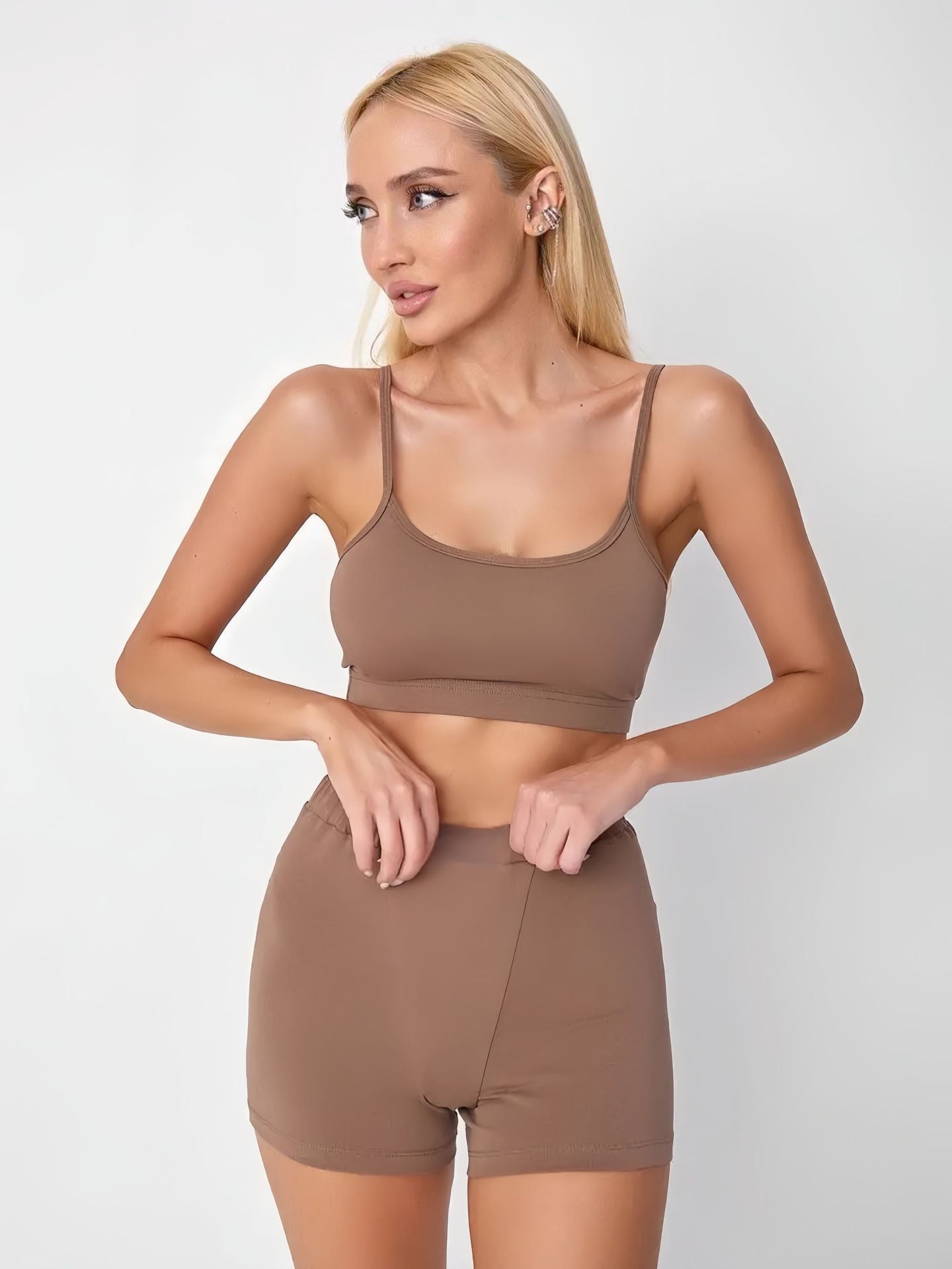 Dam Pyjamas Set Ärmlös Capri Polyester 0