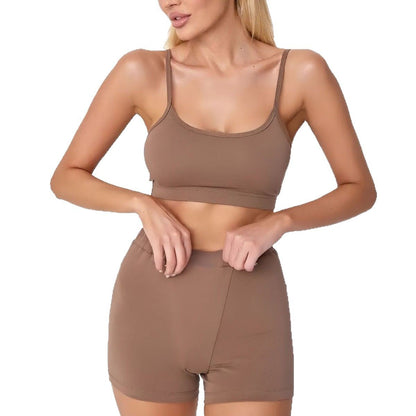 Dam Pyjamas Set Ärmlös Capri Polyester 3