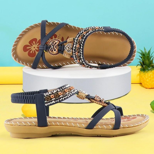 Dam Sandaler Komfortabel Design Veganmaterial med Halkfri Sula 0