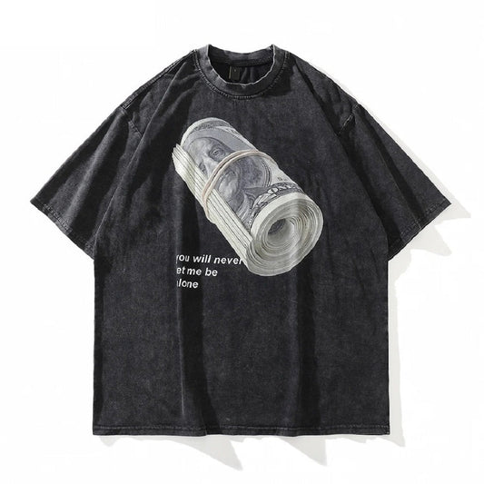 Dam Skjorta Oversized Tryckt Bomull för Avslappnad Stil 0