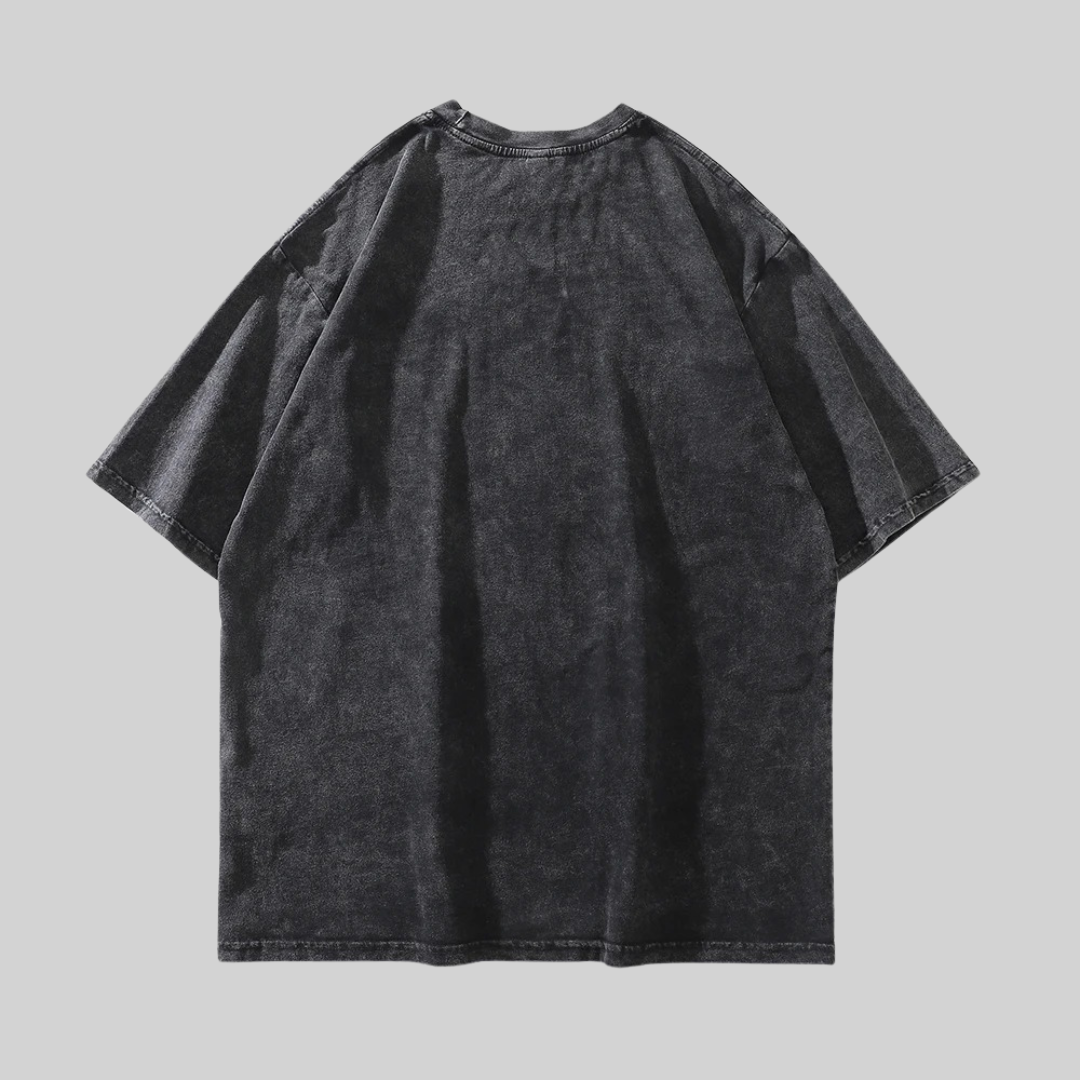 Dam Skjorta Oversized Tryckt Bomull för Avslappnad Stil 1