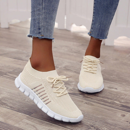 Dam Sneakers Trendig Design Ergonomisk Fotbädd Textil och Syntet 6