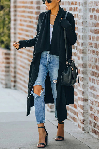 Dam Stickad Väst med Krage för Lager-på-Lager Styling 8