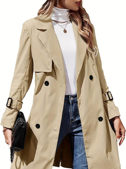 Dam Trench Coat Dubbelknäppt Polyester 1