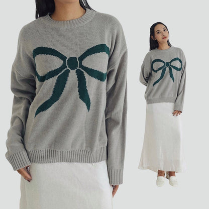 Dam Tröja Tvåfärgad Akryl med Sling Accent 2