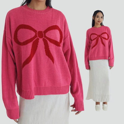 Dam Tröja Tvåfärgad Akryl med Sling Accent 3