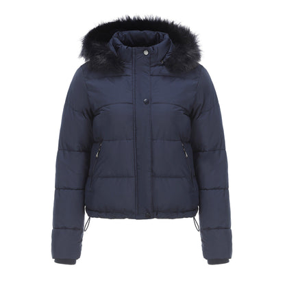 Dam Vinterjacka Avtagbar Huva Mjuk Polyester 4
