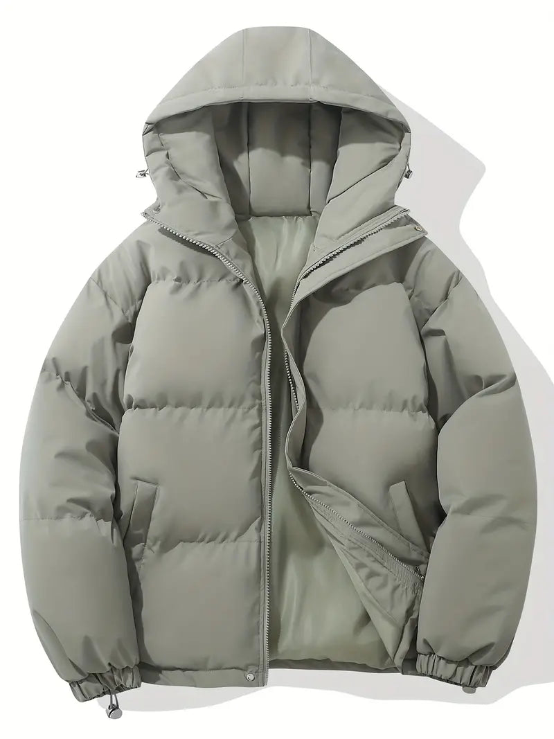 Dam Vinterjacka Buffertstil Quiltad Polyester 7