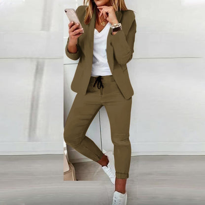 Dam Blazer Figurnära Modern Design Högkvalitativt Material-5