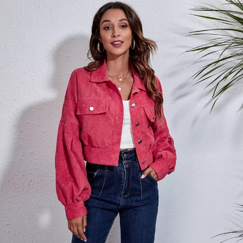 Damjacka Avslappnad Design i Bomull och Polyester 5
