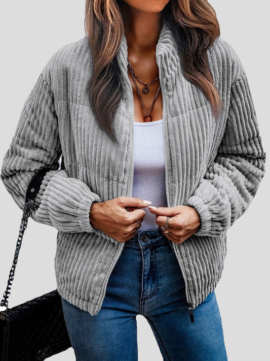 Damjacka Chic Varm Polyester för Damer - Elegant och Bekväm Jacka 0