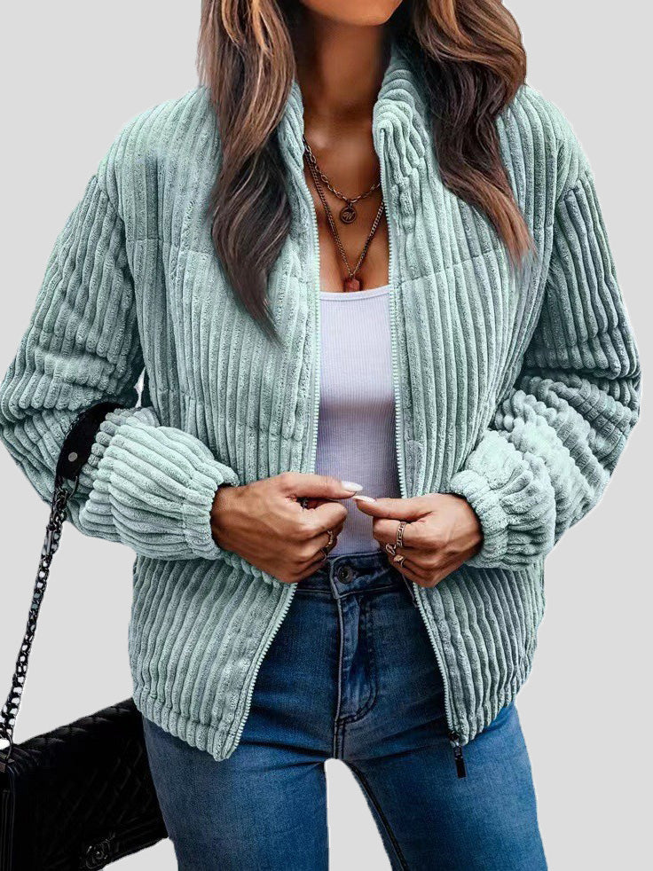 Damjacka Chic Varm Polyester för Damer - Elegant och Bekväm Jacka 1