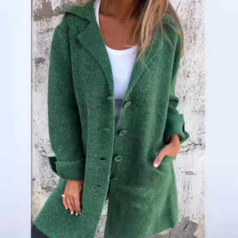 Damjacka Medel-lång Bekväm Polyester för Vardags och Fest 4