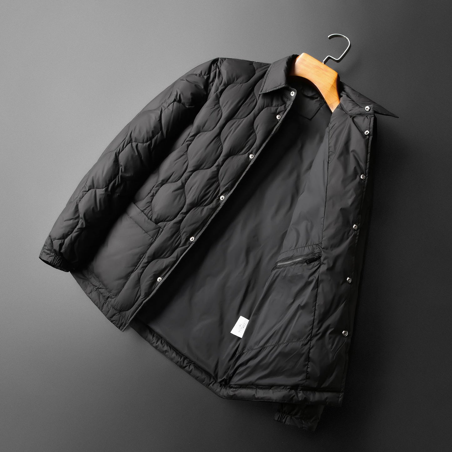 Damjacka Parisisk Stil Polyester Med Anka Fyllning-2