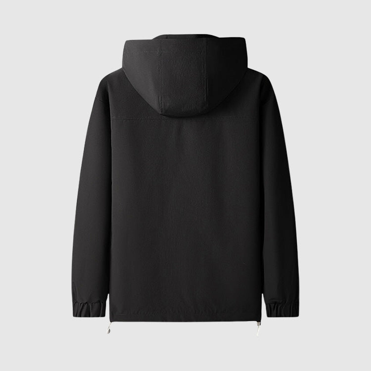 Damjacka Vindtät med Huvud Polyesterklassisk Design för Dam-2