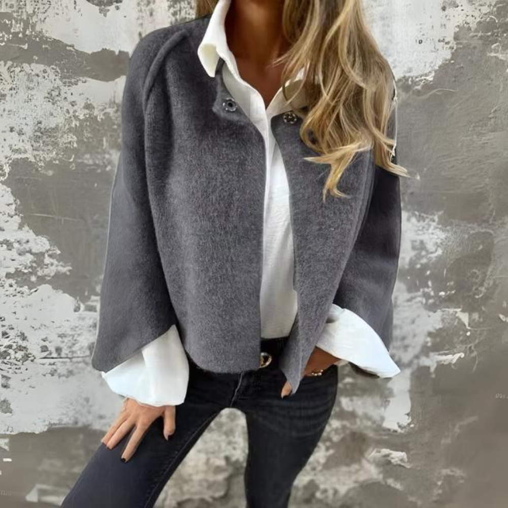 Variant image for Dam Lång Vinterjacka Elegant Naturliga Material-8