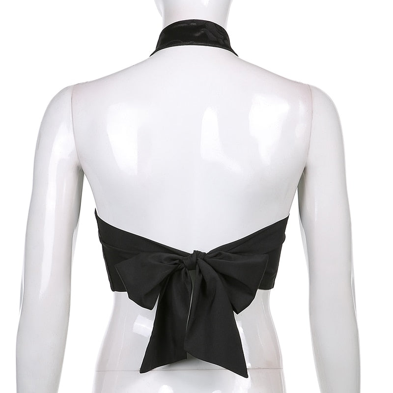 Dam Kortärmad Top Mönster Polyester med Mandarin-Knappar-4