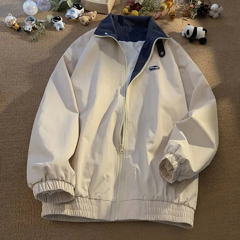 Damjacka Överdimensionerad Vintage Stil Polyester för Damer 2