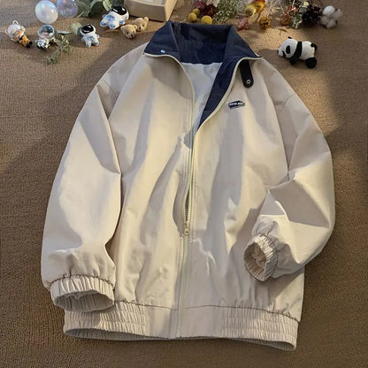 Damjacka Överdimensionerad Vintage Stil Polyester för Damer 2