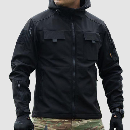 Herrjacka Softshell Taktisk Vattenavvisande Material-2