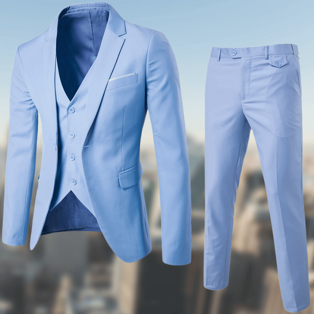 Variant image for Herrar Kostym Elegant Polyester Viskos-17