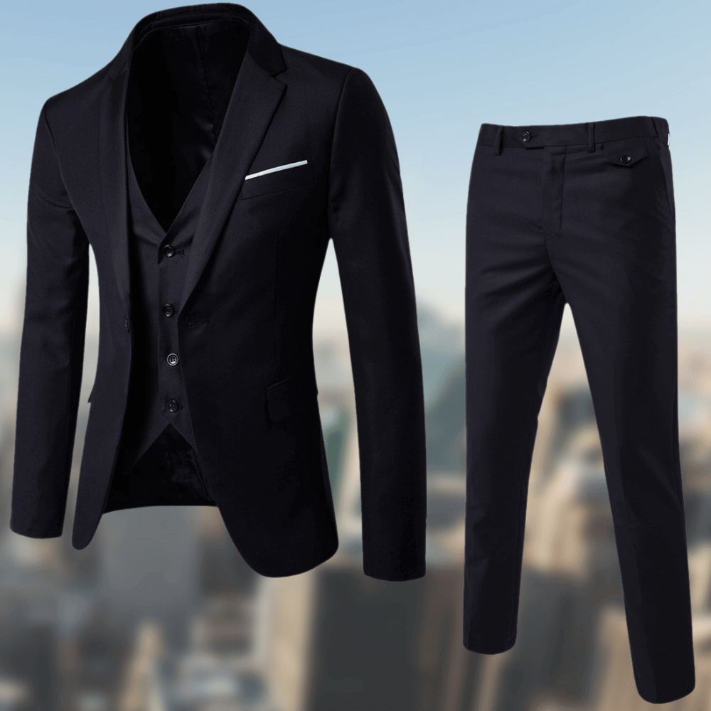 Variant image for Herrar Kostym Elegant Polyester Viskos-1