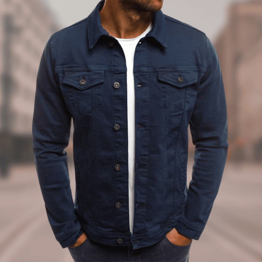 Variant image for Damjacka Denim Modern Design Bekväm Passform-16