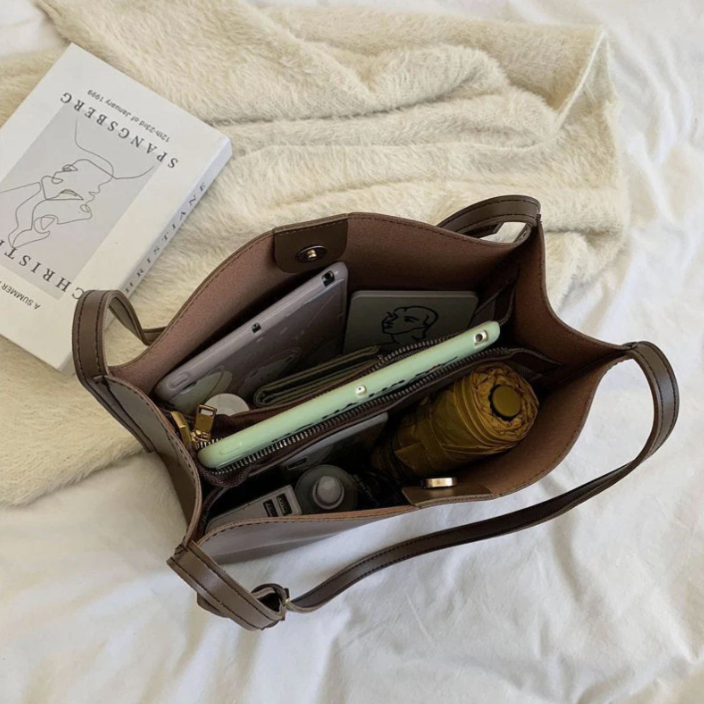 Damväska Elegant Design Högkvalitativ Syntetisk Läder-5
