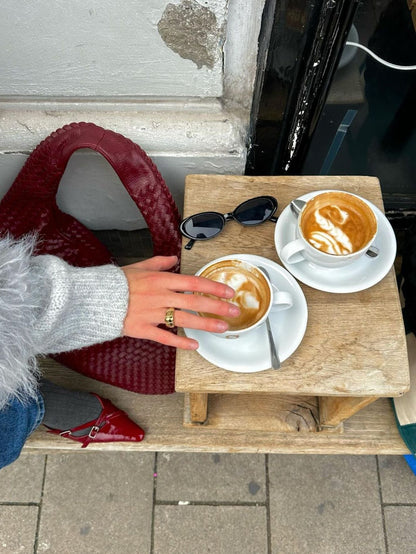 Dam Axelväska Skinn Justerbar Axelrem Elegant Design 3