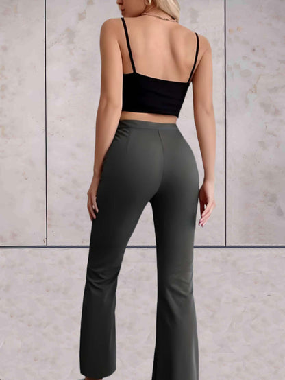 Kvinnors Sommarbyxor Hög Midja Ekologisk Bomull-6