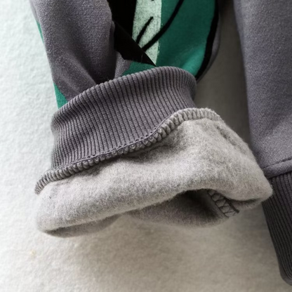 Dam Tröja Graffiti Tryck Långärmad 100% Bomull-3