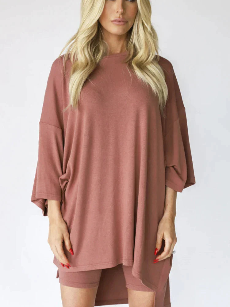 Variant image for Graviditetsuppsättning för kvinnor Bekväm Topp och Byxor Andningsbart Material-6