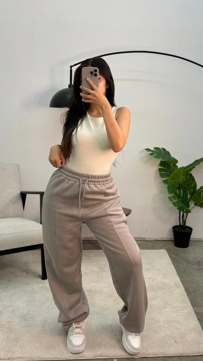 Kvinnors Loungewear Set Avslappnad Mjuk Bomull-3