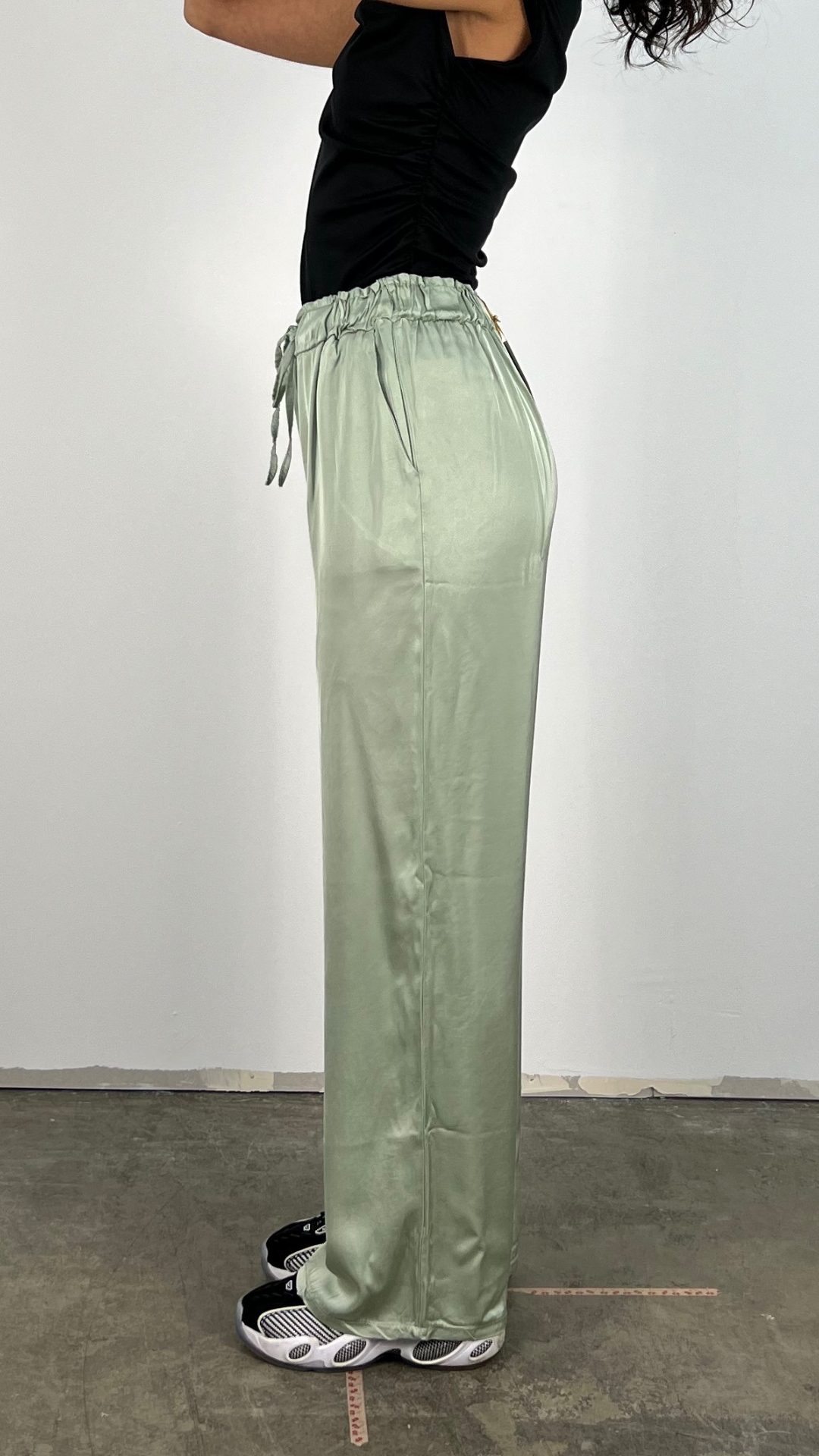 Variant image for Dam Raka Byxor Viskos Elastiskt Midjeband-3