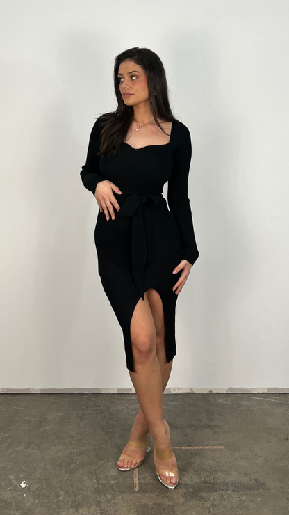 Dam Klänning Med Integrerad Gürtl Rayon/Nylon Fina Damklänningar-6