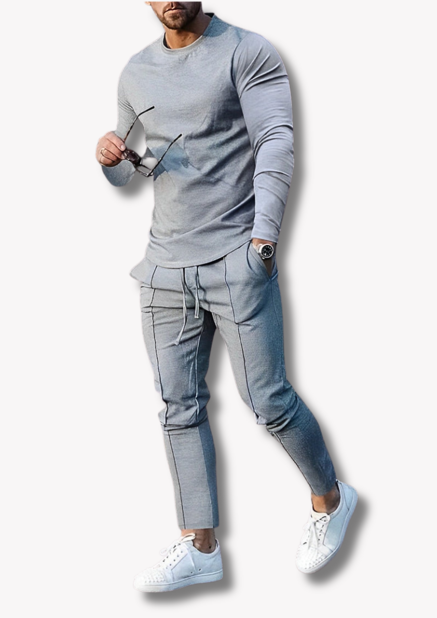 Variant image for Herrset Tröja och Byxor Modern Bomullsblandning-6