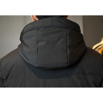 Mäns Lång Kappa Vindtät Polyester Bomull-6