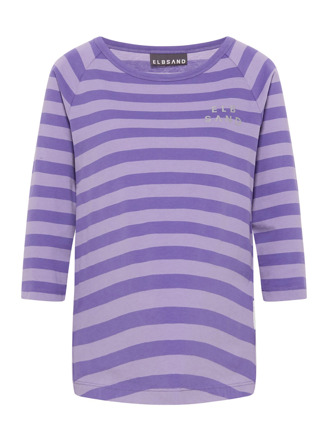 Dam T Shirt Raglan 3/4 Ärmar Mjuk Bomull 1