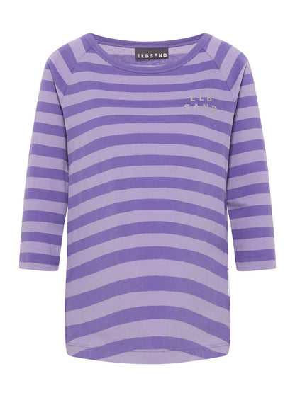 Dam T Shirt Raglan 3/4 Ärmar Mjuk Bomull 3