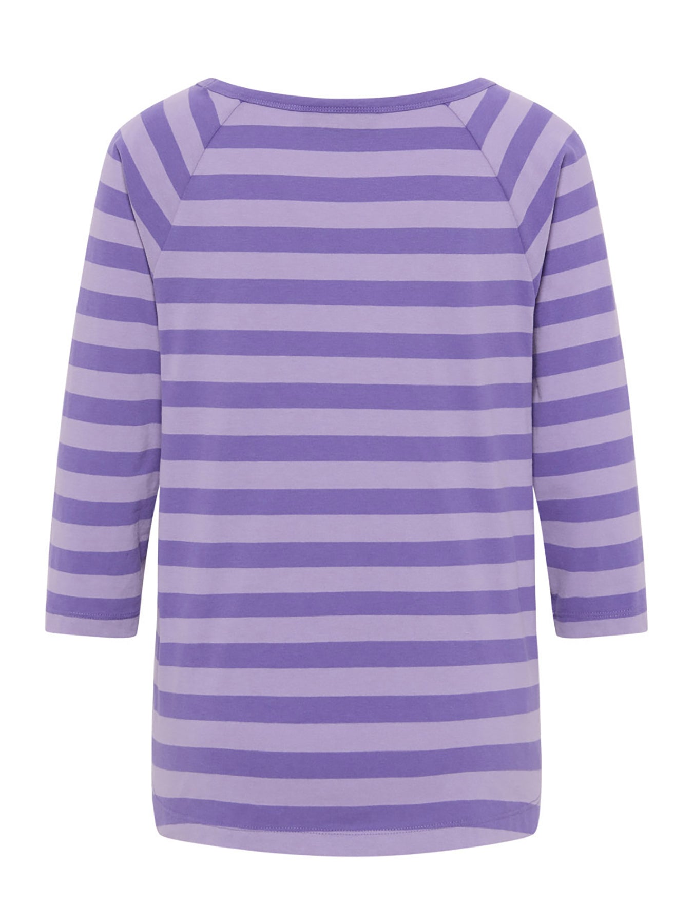 Dam T Shirt Raglan 3/4 Ärmar Mjuk Bomull 2