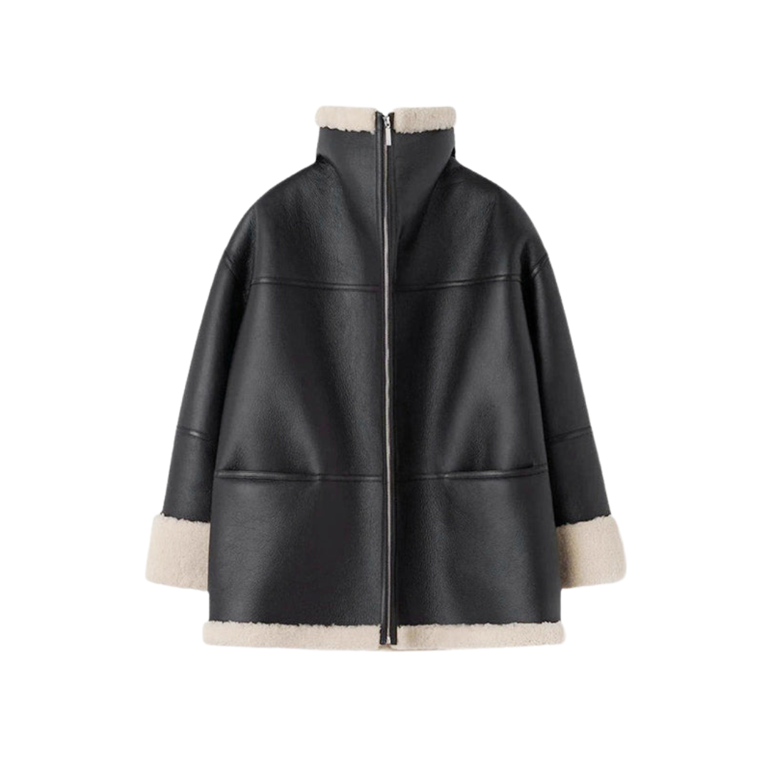 Lång Vinterrock Dam Elegant Polyester för Kalla Dagar-4