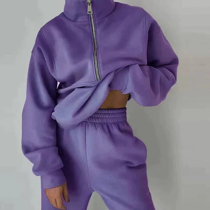 Kvinnors Vinteruppsättning Minimalistisk Design Polyester-3