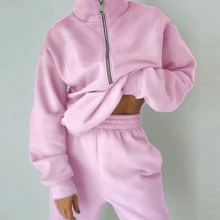 Kvinnors Vinteruppsättning Minimalistisk Design Polyester-4