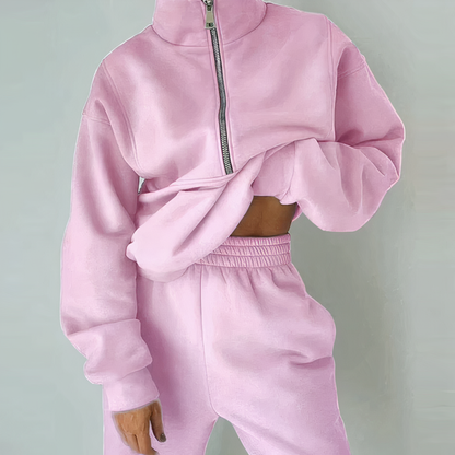 Kvinnors Vinteruppsättning Minimalistisk Design Polyester-4