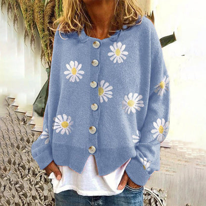 Kvinnors Cardigan med Knappar i Mjuk Akryl – Elegant och Mångsidig, Perfekt för Vardag och Fest 4