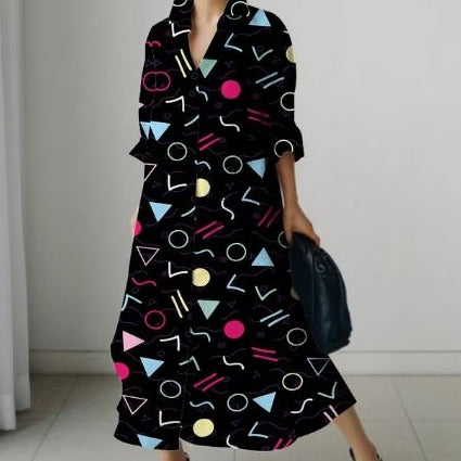 Variant image for Kvinnors Avslappnad Klänning i Högkvalitativt Bomull-9