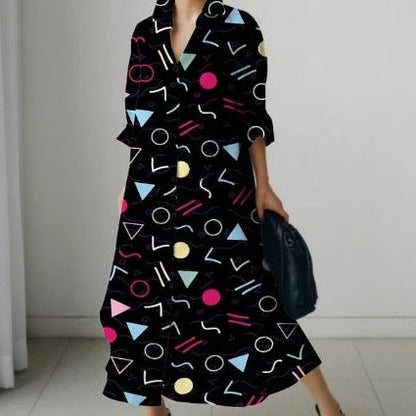 Variant image for Kvinnors Avslappnad Klänning i Högkvalitativt Bomull-9