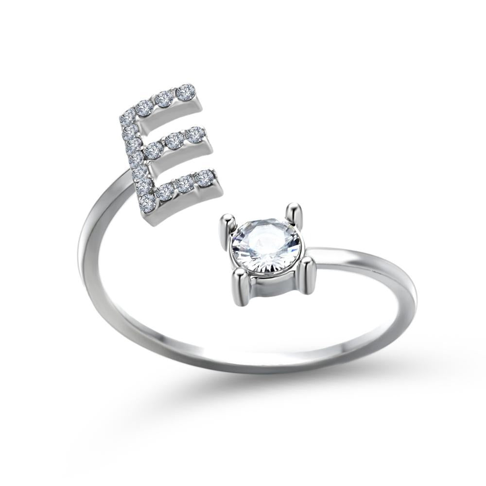 Variant image for Anpassningsbar Ring med Bokstäver i Metall för Män och Kvinnor-10