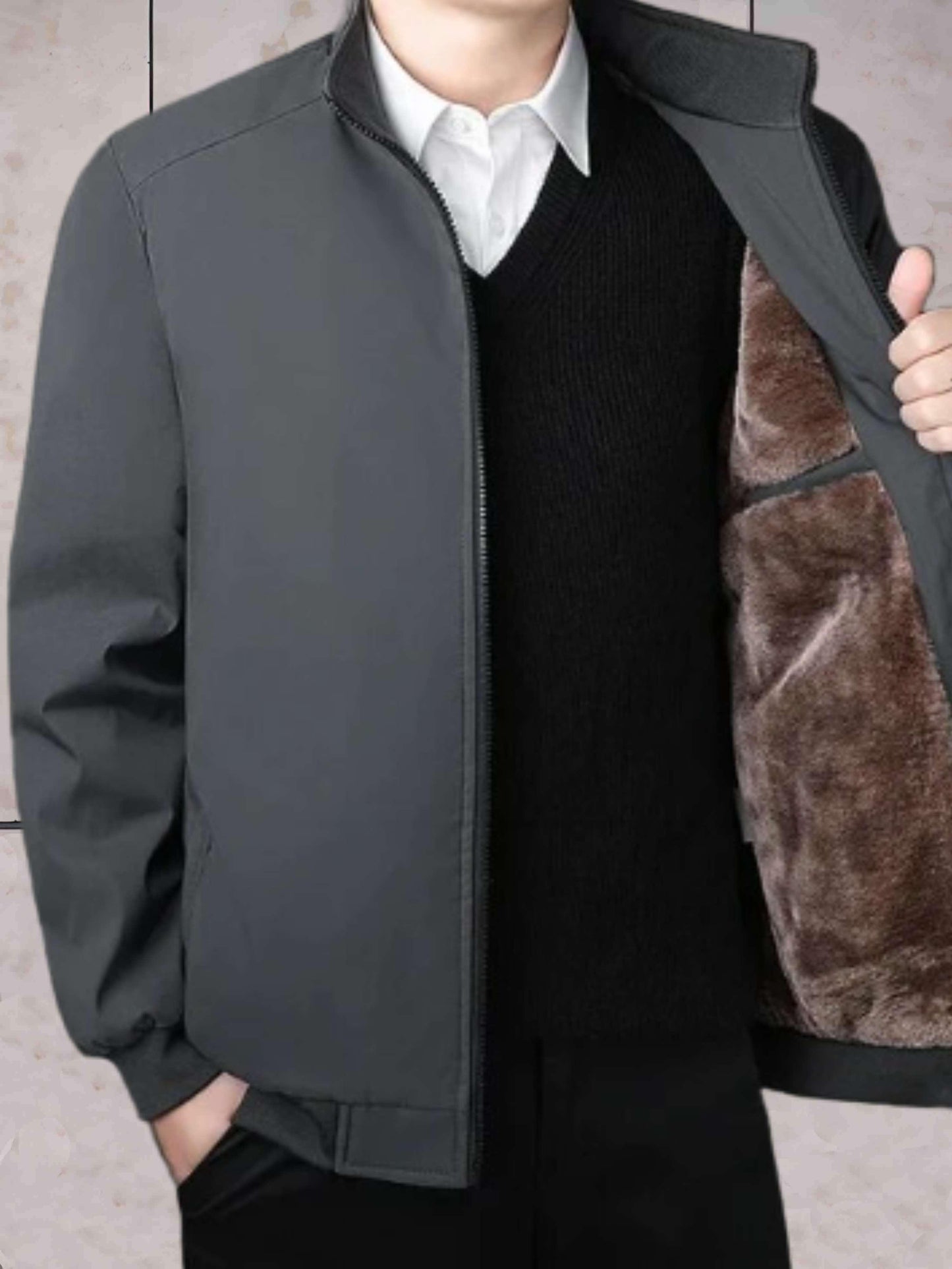 Variant image for Damjacka Quiltad Hög Halsringning Tjock Polyester-1