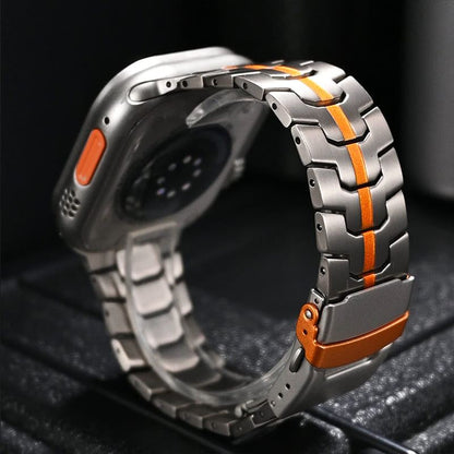 Armband Till Apple Watch Titan Lätt Vattentålig Justerbar Passform-2